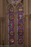<center>Eglise des Réformés ou de saint-Vincent-de-Paul. </center>Les vitraux derrière le maître-autel. De bas en haut et de gauche à droite : La Cène ; Le Christ au mont des oliviers ; le baiser de Judas ; Le Christ ligoté ;  la flagellation ;  le Christ couronné ; le Christ devant Ponce Pilate ; la Crucifxion ;la Résurrection ; ?.