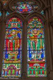<center>Eglise des Réformés ou de saint-Vincent-de-Paul. </center>Vitraux du choeur à gauche. Saint  Serenus, saint Théodore.