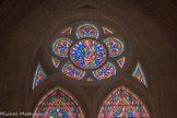 <center>Eglise des Réformés ou de saint-Vincent-de-Paul. </center>Chapelle de l'abside du bas-coté gauche. L'arbre de Jessé. Médailon du haut : Marie et Jésus couronnés.