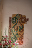 <center>Eglise de Sainte Marguerite.</center>Sous le badigeon de 1968, il y a des restes de peintures murales exécutées par Bartas.