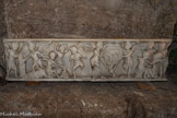 <center>La chapelle Saint Lazare.</center>Le sarcophage dit « des saints Innocents ». À ce sarcophage d'enfant attribuable au IIe siècle s'attache le culte des saints Innocents, attesté à Saint-Victor depuis le XIe siècle par la Vie de l'abbé Isarn. En réalité le décor est païen et illustre la fabrication des armes du dieu Mars par des Amours.