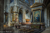 <center>Eglise saint Merry</center> Bel ensemble de peintures : Les quatre saints patrons en adoration devant le Nom divin (Simon Vouet, 1648), Vie de Sainte Marie l’Egyptienne (Théodor