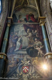 <center>Saint Eustache</center> Chapelle Saint-Vincent de Paul. Les peintures murales sont, vraisemblablement, dues à Simon Vouet. Saint Joachim, Présentation de Marie au Temple et la donatrice Anne de Mousigot, veuve de Nicolas de Bourlon, échevin de Paris, propriétaire de la Chapelle. 1634
