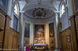 <center>Eglise Saint-Louis-en-l'Île</center>Chapelle de la Communion. De gauche à droite : L'Ascension ; les Pèlerins d'Emmaüs de Charles Coypel, 1746 ; la Nativité.