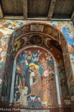 <center>L’Eglise du Saint-Esprit. </center> Fresque de la chapelle des Confesseurs
«Saint François et saint Dominique» (Raymond Virac). A droite, sainte Claire.