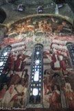 <center>L’Eglise du Saint-Esprit. </center> Fresque de Jean Dupas dans le bas-côté droit «Christophe Colomb, Concile de Trente et Renaissance». En haut, à gauche la caravelle Santa Maria de Colomb.