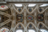 <center>Église Saint-Roch. </center> La voûte peinte du chœur (Adolphe Roger).