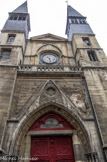 <center>Église Saint-Leu-Saint-Gilles.</center> Eglise dasn le 1er arrondissement, 92, rue Saint Denis.  De style gothique, l'église dispose d'une façade principale avec deux tourelles caractéristiques.