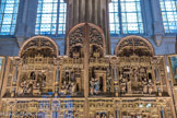 <center>Église Saint-Germain-l'Auxerrois.</center> Saint Luc peint le protrait de Marie, Présentation de Jésus aux bergers, Baiser à la Porte d'or, Présentation de Marie au temple.