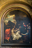 <center>Eglise Saint-Germain-des-Prés. </center> Peinture de VERDIER (1677): La résurrection de Lazare.