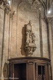 <center>Eglise Saint-Germain-des-Prés. </center> Chapelle du Sacré-Cœur. Une statue grandeur nature de Saint Vincent de Paul, copie non datée d'après Jean-Baptiste Stouf.