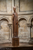 <center>Eglise Saint-Germain-des-Prés. </center> Chapelle St-Germain. Statue de Saint Germain en bois, par Muriel PULITZER (1961).