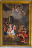 <center>Saint-Etienne-du-Mont </center>Chapelle du Sépulcre. L'Adoration ces Bergers, 1748, par J. de Santerre.