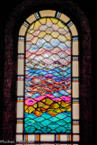 <center>Barbizon.</center> Vitrail de l'église de Barbizon.