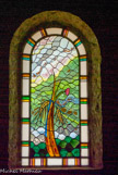 <center>Barbizon.</center> Vitrail de l'église de Barbizon.