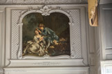 <center>Le château de Champs-sur-Marne. </center>La chambre bleue. François Boucher, Les charmes du Printemps, huile sur toile XVIIIIe  siècle.