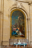 <center> La cathédrale Saint-Louis.</center> «La Déposition de croix» de Jean-Baptiste Marie Pierre (1761).