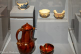 <center></center>Tasse.
Chine 18e siècle. Porcelaine.
Fouilles de la quarantaine de Pomègues.
Marseille, DRASSM, en dépôt au musée d'histoire de la ville de Marseille, SNMHM422
<br>Tasse à motifs de palmettes
Kütahya, Turquie 18e siècle. Faïence
Fouilles de la quarantaine de Pomègues
Marseille, DRASSM, en dépôt au musée d'histoire de la ville de Marseille, 01998.24.5
<br>ATELIERS D’ALBISOLA
Tasse à décor polychrome de médaillons.
18° siècle Faïence.
Fouilles de la quarantaine de Pomègues
Marseille, DRASSM, en dépôt au musée d'histoire de la ville de Marseille, SN MHM423
<br>ATELIERS D’ALBISOLA
Cafetière et tasse.
Époque moderne. Céramique. Fouilles de le Bourse
Aix-en-Provence. Service régional de l’archéologie, en dépôt au musée d'histoire de la ville de Marseille.