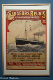 <center>ABEL BRUN</center>Chargeurs réunis-Compagnie française de Navigation à Vapeur, vers 1910
Affiche lithographiée.
Marseille, CCI métropolitaine Aix-Marseille-Provence (CCIAMP), QAF00466 Collections CCIAMP.