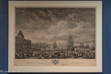 <center></center>Gravure reproduisant la fameuse toile de Joseph Vernet. L’intérieur du Port de Marseille, vue du pavillon de l'horloge du parc, vers 1760.