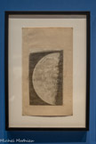 <center>Représentation de la Lune dans son dernier quartier</center>Claude Mellan. Aix-en-Provence. 1635. Gravure sur cuivre. Bibliothèque de l’Observatoire de Paris.