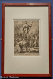 <center>Mars présidant à la guerre </center>Jan Pieterszoon Saenredam, d'après Hendrick Coltzius Pays-Bas 1596
Gravure sur cuivre
Musée des Beaux-Arts, Caen.
