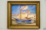 <center>Voilier dans le port de Cassis </center>CHARLES CAMOIN
vers1913
Huile sur toile Collection particulière