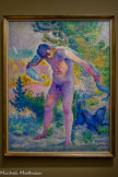<center>Henri-Edmond Cross (1856 -1910) </center>Après le bain ou Baigneur s'essuyant à Saint-Tropez
1907-1908. Huile sur toile.