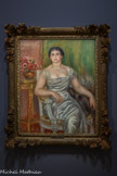 <center>Auguste Renoir (1841 -1919)</center>Portrait de la poétesse Alice Vallières-Merzbach 1913
Huile sur toile.