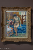 <center>Henri Manguin (1874 -1949)</center>Nu au canapé bleu, Anita Champagne 1908
Huile sur toile.