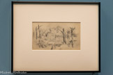 <center>Paysage ou Le Bassin au Jas de Bouffan </center>1877-1880
Graphite, traces d'aquarelle, sur papier vélin
États-Unis, Philadelphie (PA), Philadelphia Museum of Art, don de M. et Mme Walter H. Annenberg, 1987