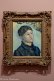 <center>Portrait de madame Cezanne </center>1883-1885
Huile sur toile.
États-Unis, Philadelphie (PA), Philadelphia Museum of Art, Collection Louis E. Stern, 1963