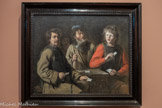 <center>Les Joueurs de cartes </center>Attribué à Mathieu Le Nain (1607-1677) ou les frères Le Nain. Vers  1648.
Huile sur toile.
France, Aix-en-Provence, musée Granet, legs du Marquis du Périer, 1855