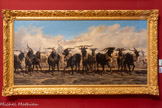 <center></center>Émile Loubon
(Aix-en-Provence, 1809-Marseille, 1863)
Les Menons en tête d’un troupeau en Camargue.
Achat de la Ville, 1864