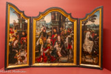 <center></center>Attribué à JAN VAN DORNICKE dit LE MAÎTRE DE 1518. vers 1470 - vers 1527.
La Nativité - L'Adoration des Mages - La Fuite en Égypte.
XVIe siècle HUILE SUR BOIS.
LEGS GRANET, 1849.