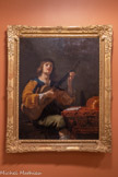 <center></center>JEAN DARET. Bruxelles. 1614 - Aix-en-Provence. 1668.
Joueur de guitare.
XVIIe siècle.
HUILE SUR TOILE.
DON DOCTEUR ARNAUD. 1846