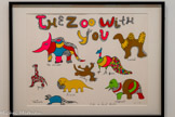 <center>The Zoo with You</center>1968.
Sérigraphié en couleurs sur papier. FNAC 30432.
PARIS, CENTRE NATIONAL DES ARTS PLASTIQUES