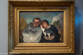 <center>Crispin et Scapin</center>Honoré Daumier
Vers 1864
Huile sur toile
Paris, musée d’Orsay, don de la Société des Amis du Louvre avec le concours des enfants d’Henri Rouart, 1912