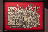 <center>La grande parade sur fond rouge</center>Fernand léger 1953
Huile sur toile
Musée national Fernand Léger