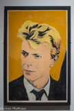 <center>Portrait de David Bowie</center>Vers 1980
Gouache sur papier Collection particulière