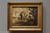 <center>Don Quichotte et Sancho Panza</center>Honoré Daumier
France, vers 1855 Huile sur bois.