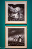 <center>Quixote's Giants. Study 1 et 9.</center>[Les Géants de don Quichotte. Études 1 et 9]
Michael Kenna
Consuegra, Espagne, 1996/2025 Photographies, tirages gélatino-argentiques