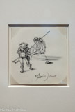 <center>Don Quichotte et Sancho Panza</center>Salvador Dali
Illustrations pour l’édition par Random House, New York, États-Unis, 1946. Encre de Chine sur papier
Fondation Gala-Salvador Dali, Figueres, Espagne.