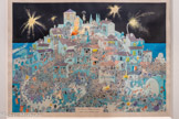 <center></center>Vu - 9 juillet 1930 (4155 - Tome 4)
Le 14 juillet La fête au village
Mise en couleur sur un tiré à part 43 x 65 cm.
Collection famille Albert Dubout