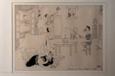 <center></center>La Bataille - 7 juillet 1948 (2854 - Tome 3) Vacances du petit Français moyen Encre de Chine 24 x 32 cm Collection famille Albert Dubout