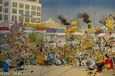 <center></center>Octobre 1948 (7081 - Tome 5)
Illustration de Fanny
Partie de pétanque sur le port de Marseille Lithographie en couleur 38 x 54 cm Collection famille Albert Dubout