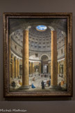 <center>L'intérieur du Panthéon à Rome.</center>Giovanni Paolo Pannini (1691-1765).
1735. Huile sur toile.