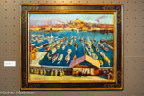 <center>Charles Camoin (1879-1965)</center>Voiliers dans le port de Marseille, 1905 Huile sur toile 65x81 cm.