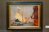 <center>Laurent Mattio </center>Le port marchand, Toulon, 1924 Huile sur toile 46x61 cm Collection particulière