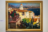 <center>Laurent Mattio</center>Maison au soleil, Villefranche-sur-Mer, 1927. Huile sur panneau 65 x 81 cm Collection particulière.